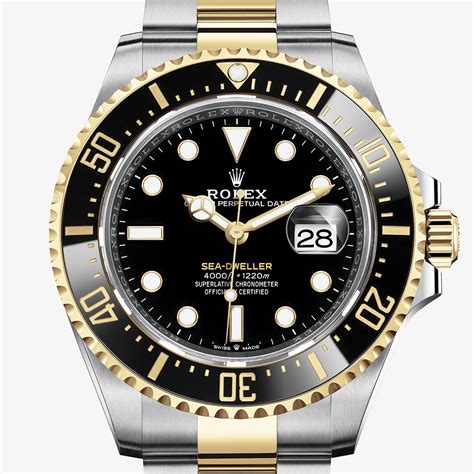 rolex sea-dweller oyster 43 mm oystersteel and yellow gold|rolex sea dweller deep price.